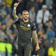 Manchester City’s Kyle Walker has his own brand of social distancing, one he gives a thumbs up.